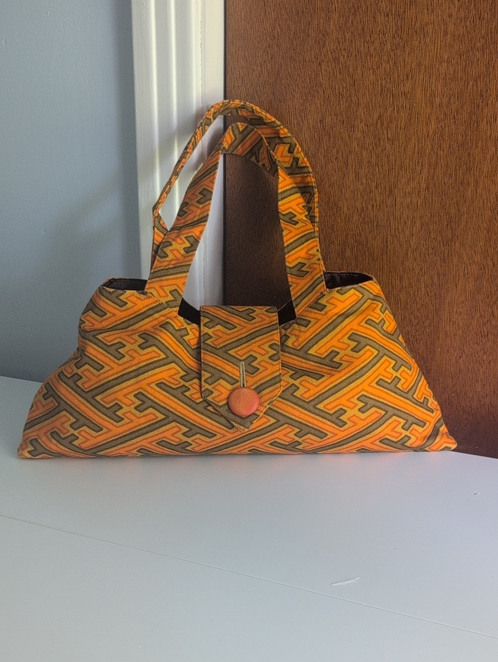 Cahoots Handbags Orange Patterned Women's Handbag